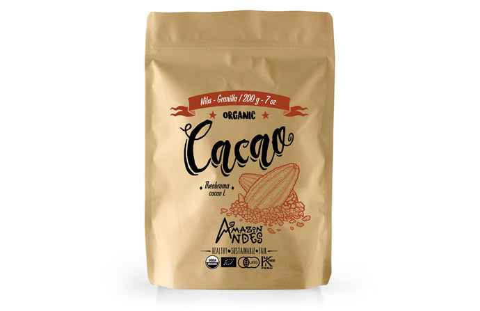 Cacao nibs 200 g organic USDA, EU and kosher