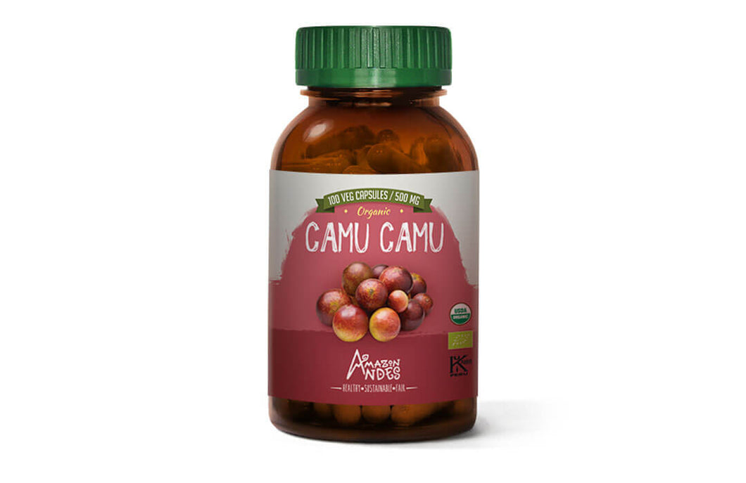 Camu camu capsules (100 x 500 mg) Organic USDA, EU, HALAL and Kosher