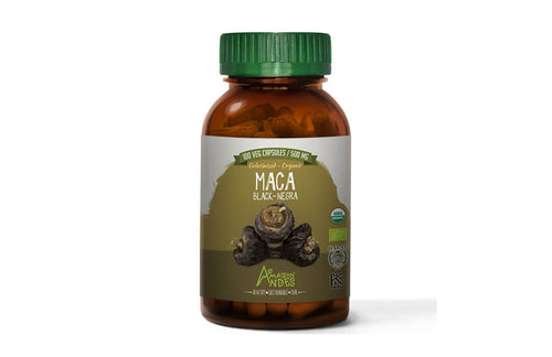 Black Maca capsules (100 x 500 mg) USDA, EU, Halal and kosher organic