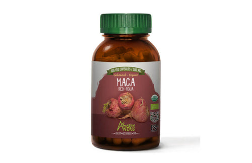 Red Maca capsules (100 x 500 mg) USDA NOP and EU organic