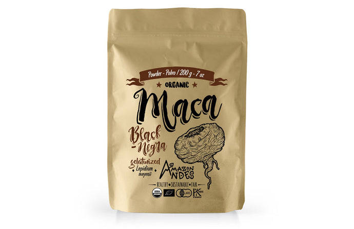 Black Maca Gelatinized Powder 200 g ( USDA, NOP, JAS and kosher organic)